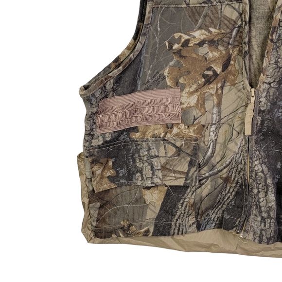 Saftbak Vintage Duck Hunting Camoflage Camo Woodland Print Vest L - Picture 3 of 15